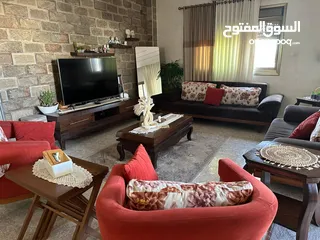  1 طقم كنب تركي بحاله ممتازه  طاولة سفره + 8 كراسي بتفتح الى 220سم  بوفيه زان  طاولو وسط زان  مزنون زان