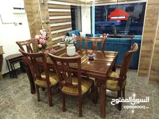  21 اطقم كنب تم تجديدها بالكامل وطاولات سفره جديده