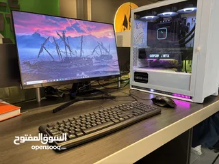  1 حاسبة كيمنك مع شاشة 165hz هدية مع كيبورد و ماوس  RTX    4090 24gb