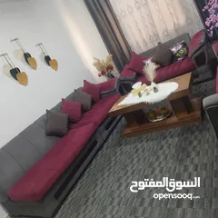  12 طقم كورنر مستعمل مع برداي وطاولات