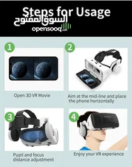  10 نظارات ثلاثية الأبعاد نمط G06EB: يحتوي على وظيفة سماعة رأس (سماعات رأس قابلة للفصل)