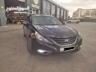  4 هيونداي سوناتا اسود ملوكي بانوراما