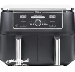  1 Ninja Foodi Max Dual Zone Air Fryer 2470W Black, 9.5L,