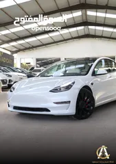  2 Tesla model 3 long range dual motor performance 2022