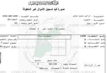  6 للبيع قطعه أرض 500م في الجيزه حوض الحجره - قرب شارع المطار و جسر المطار