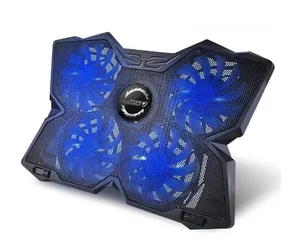  1 COOLCOLD 25V Gaming 4 Silent Fans Laptop Cooling Pad قاعدة تبريد 4 مراوح