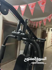  4 جهاز رفع اثقال كامل مع جميع كملياته بحالة جيده