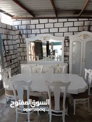  4 غرفه سفره 3 قطع خشب سويد وزان كاااامل وكاله ولانقره فييها 600 دينار فقط