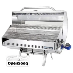  2 Magma Monterey II Classic Gourmet Gas Grill, A10-1225-2 – Portable Stainless Steel Marine BBQ Grill