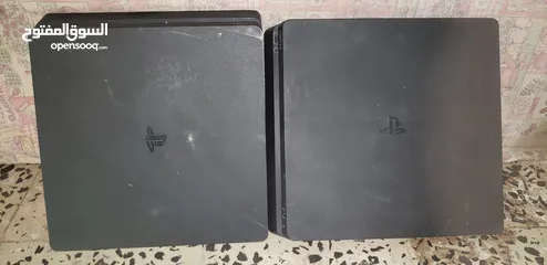  7 2 اجهزة بلاستيشن فور PS4 وكاله مهكر فيها العاب سعر الجهاز الواحد 360$ قابل للتفاوض سعرررر عرررطه...