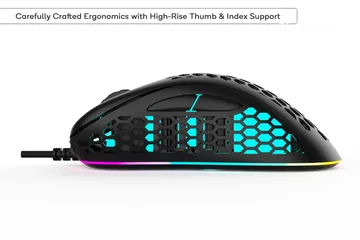  4 Kogan GM-AIR Ultra Lightweight RGB 6400dpi Gaming Mouse (Black)