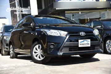  1 تويوتا يارس هاتشباك بحالة الوكالة Toyota Yaris 2015