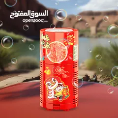  5 جهاز الفقاعات مع صوت و اضاءة ليد جهاز صانع فقاعات الصابون للحفلات و المناسبات  اعياد الميلاد