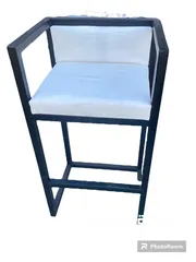  6 كرسي ستول معدني مقعد وضهر جلد