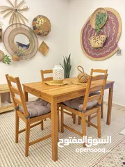  1 Home center dining table 4 chairs