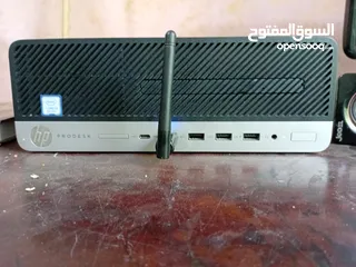  5 كمبيوتر HP جيل ثامن كامل مع جميع أغراضه ويندوز 10 مفعل أصلي الجهاز طياره حرفيا