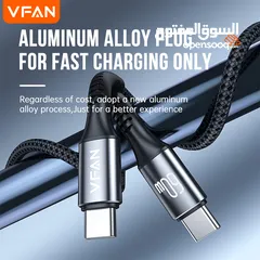  4 كيبل شحن سريع سوبر  60 واط VFan  X22 Fast Charging Cable Type-C