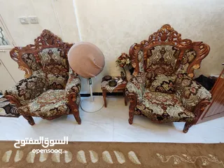  4 طقم كنب حفر زان نظيف