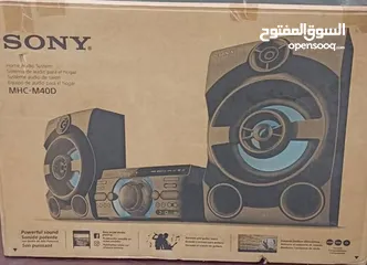  3 mhc-m40d  sony  سمعات صب سوني كاسيو