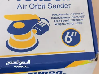  7 ماكينة حف Turbo x Air orbit sander  Heavy duty  Non-vacuum