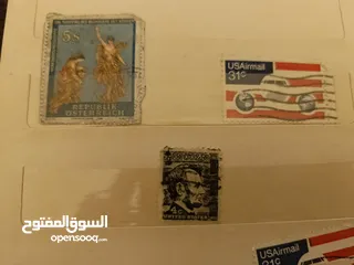  10 طوابع بريدية قديمة