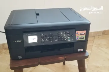  5 طابعة برذر ملونة مع سكانر وفاكس ويرلس وحبر فل بحالة ممتازة فقط 170 شيقل