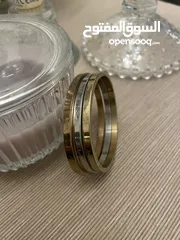  3 طقم أساور مميز ذهبي وأبيض و روز جولد ...