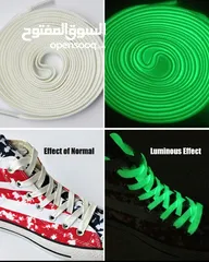  1 رباط حذاء يتوهج في الظلام _Glow in the dark shoelaces