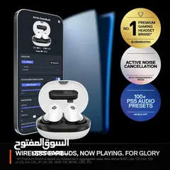  8 SteelSeries Arctis GameBuds for PlayStation/PC/Switch/Mobile سماعات وايرليس وبلوتوص ستيل سيريس