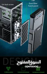  14 كيس جيمنغ  من جيماكس مضيئ رجب تصميم للحرارة GAMEMAX  GM-ONE RGB BK Case Gaming