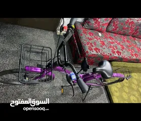  7 بسكليت جنط 24 امريكي اصلي مستعمل بحالة الجديد وكاله استعمال خفيف جدا جدا لون نهدي