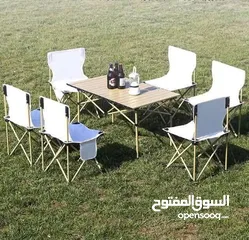  8 طاولة سفرة للحديقة