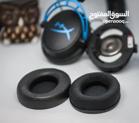  9 سماعة hyper x alpha s للبيع مستعمله بحاله جيده جدا هايبر اكس الفا س لون ازرق و اسود