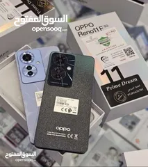  1 مستعمل ايام oppo Reno 11F 5G رام 16 جيجا 256 مكفول بالشركة متوفر توصيل أغراضة الأصلية