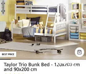  1 Bunk Bed with two different sizes