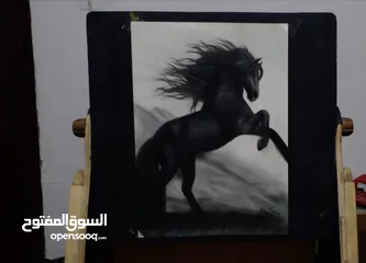  2 لوحه حصان مأطره