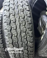  4 كفرات مقاس 16_70_275 صناعتها دنلوب تاريخها 2022 حقت صالون شاص وربع شبه جديد مضمونة من العيوب