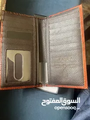  3 Pure leather mens wallet محفظه رجالي جلد اصلي