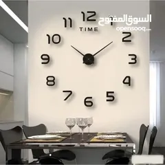  1 ساعة حائط ثلاثية الابعاد