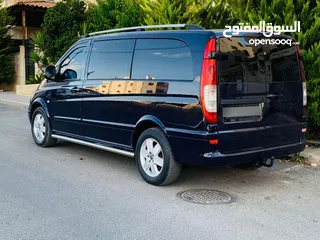  3 باص مرسيدس فيتو 2007 لون كحلي بحاله الوكاله شصي وسط محير تب نضافه قير عادي