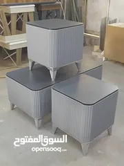  12 طاولات وسط جميع الوان مقاس حسب الطلب جودة عالية مكون من ثلاث قطع خشب ودهان