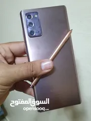  1 مستعمل Samsung Not 20 5G رام 16 جيجا 128 امريكي هدية شاحن الاصلي ولزقة متوفر توصيل