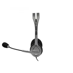  5 Logitech H110 Stereo Headset وضوح في الصوت... وراحة تدوم طوال اليوم!لجميع الاستعمالات