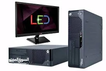  9 Fujitsu ESPRIMO Intel Core 2 Duo Desktop Core 2 Duo 4GB Ram 500GB HHD PC with 19" Monitor