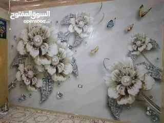  15 ورق حائط ثلاثي الأبعاد نسيج الماني