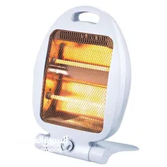  1 دفاية كوارتز كهربائية صغيرة QUARTZ HEATER   سخان الأشعة تحت الحمراء وشيعتين (2 أنابيب كوارتز).