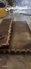  10 محفظة ايطالي صنع يدوي HandMade جلد طبيعي صافي اصلي من الداخل والخارج (جديدة)  حجمها ممتاز مناسب لاي