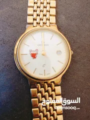  2 ساعة اصلية Crovana SWISS MADE مذهب كوارتز