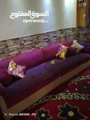  3 كنبايات مع سجادين مع مخدات مع كفرات
