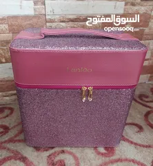  2 شنطة مكياج ومجوهرات فاخره ستراس حجم كبير